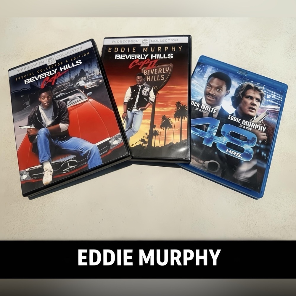 Eddie Murphy Nick Nolte DVD Collection Beverly Hills Cop Cops ll 48 Hrs Blu Ray